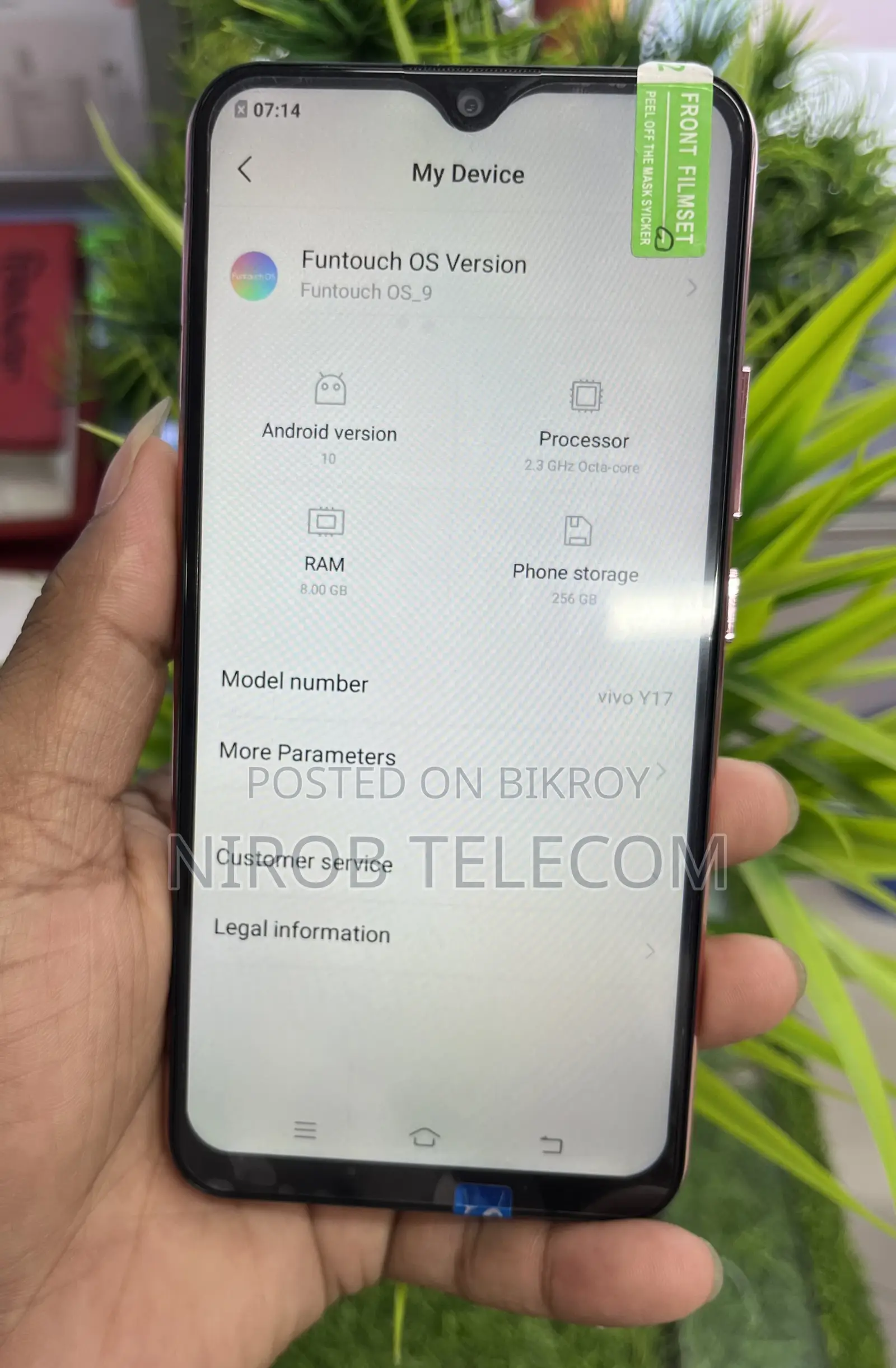 Vivo Y17 256 GB Blue