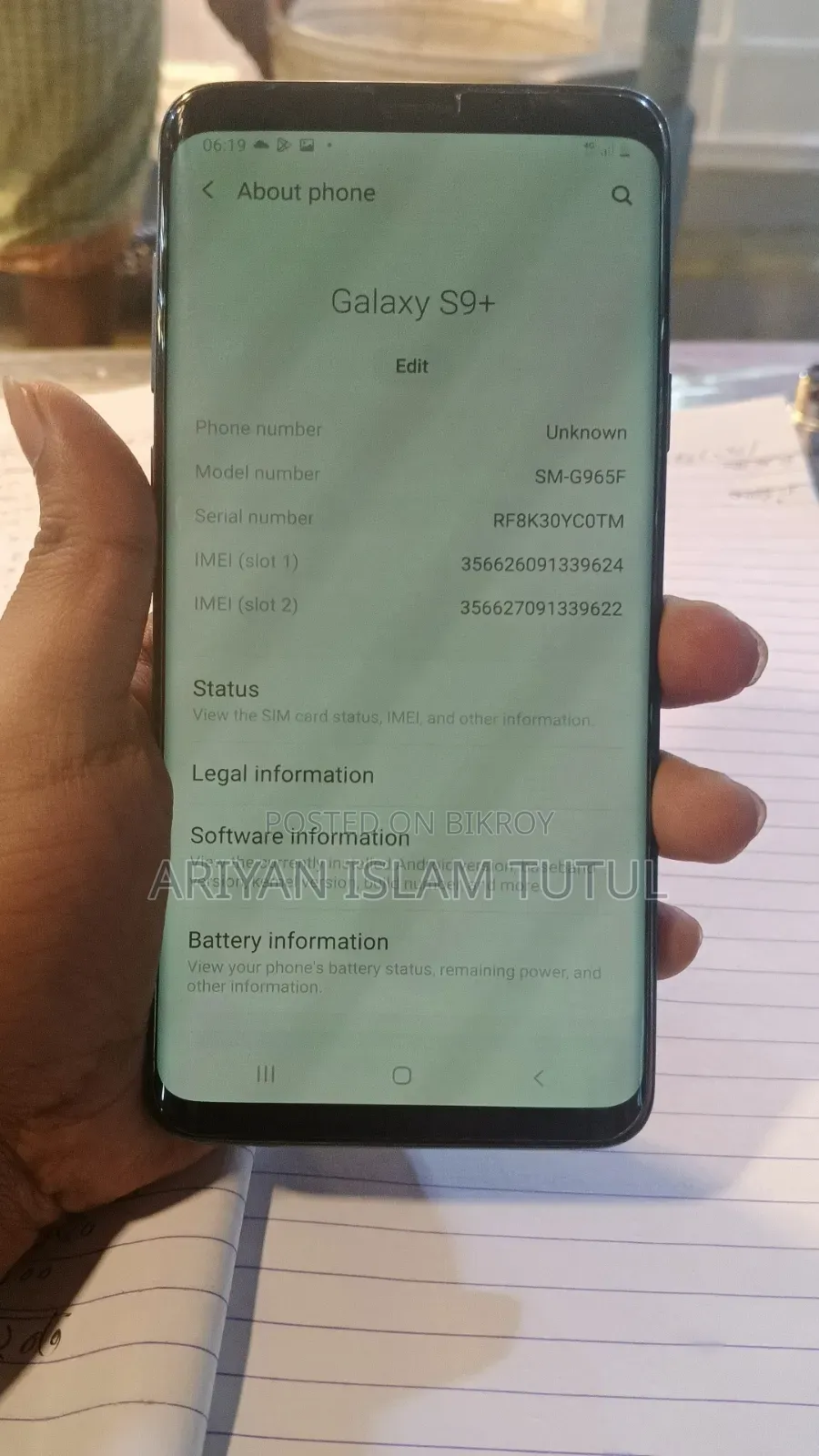 Samsung Galaxy S9 Plus 128 GB Blue