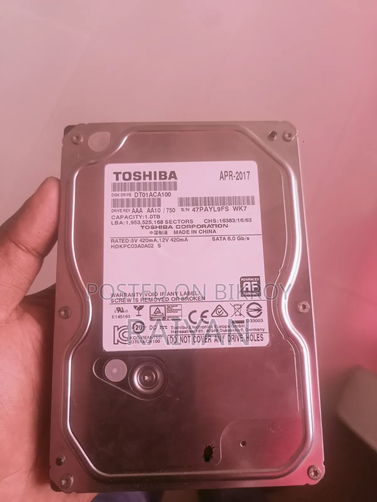 Hard disk 1TB