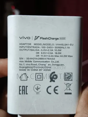Original Vivo 44W FlashCharge Charger (with cable) in good condition for sale