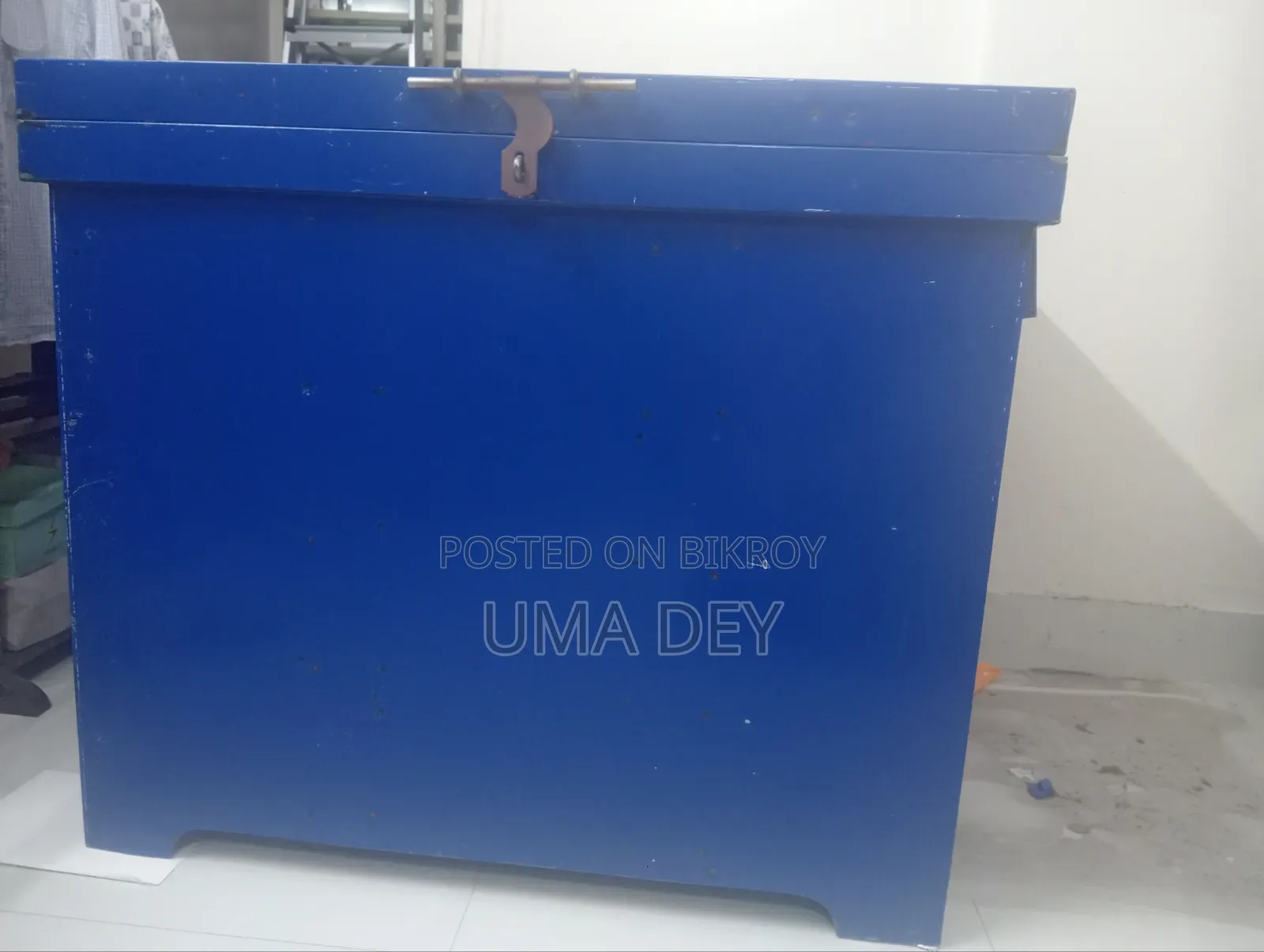 Blue Steel Trunk for Sale