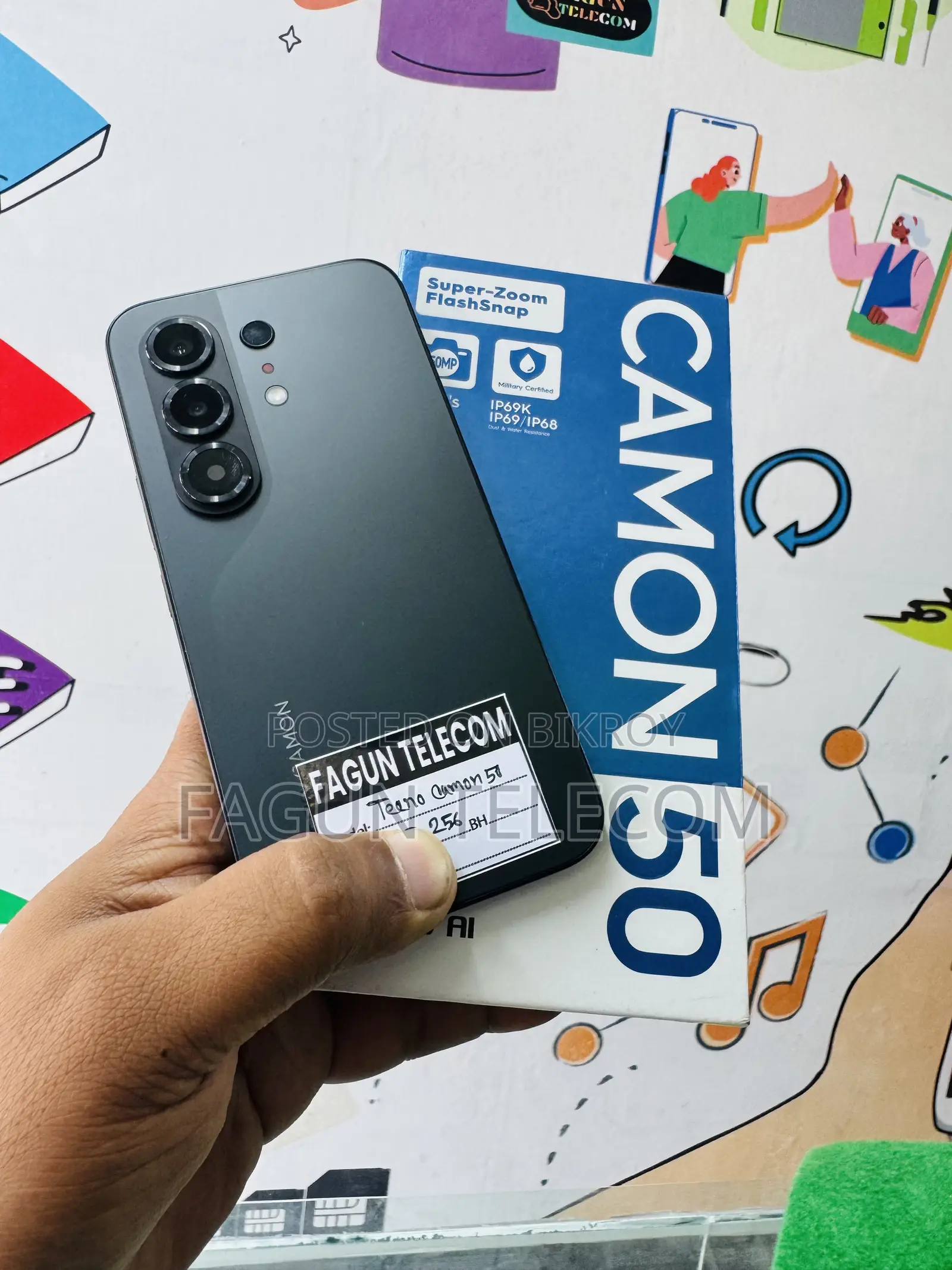 Tecno Camon 50 256 GB Black
