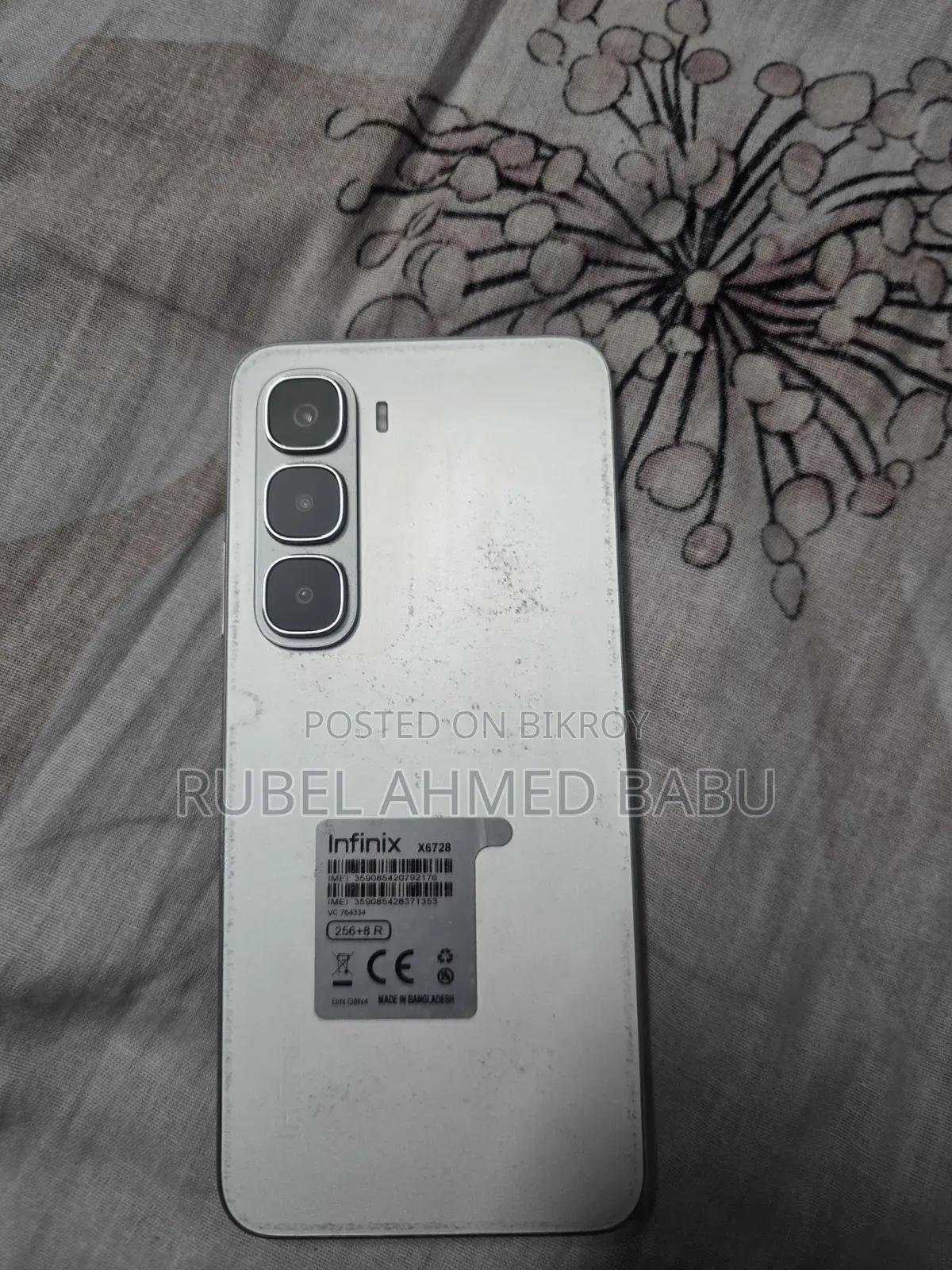 Infinix Hot 60i 256 GB White