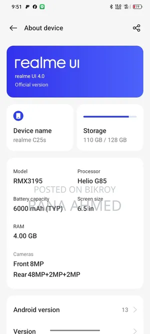 Realme Blue
