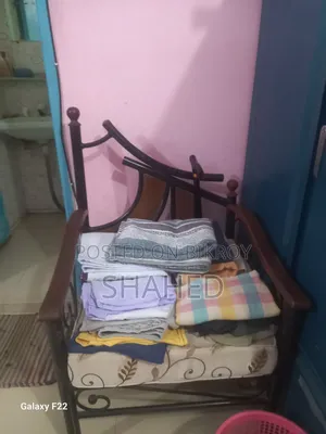 Wrought Iron Sofa with Wall Mirror