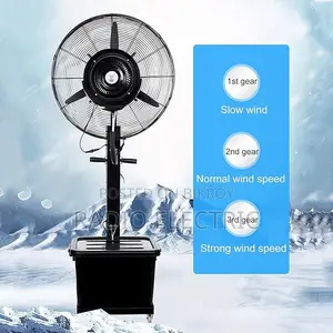 Industrial Cool Mist Fan 35l Water Tank, Aluminum Blade.