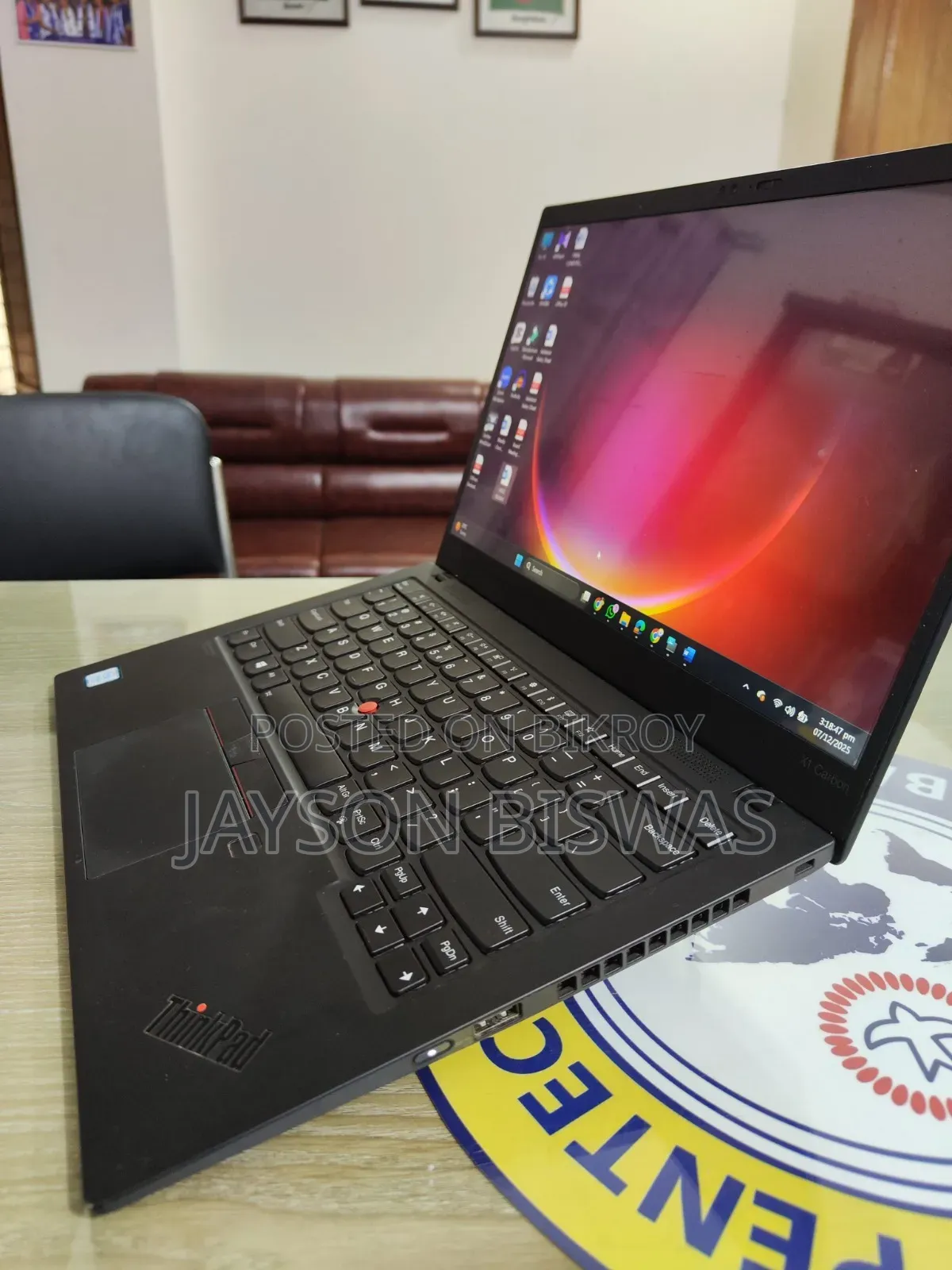 Laptop Lenovo ThinkPad X1 Carbon 8GB Intel Core I5 SSD 256GB