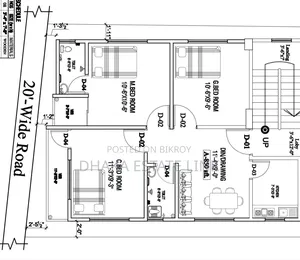 3-bedroom Apartment in Rainbow P.K. Villa, Mirpur for Sale