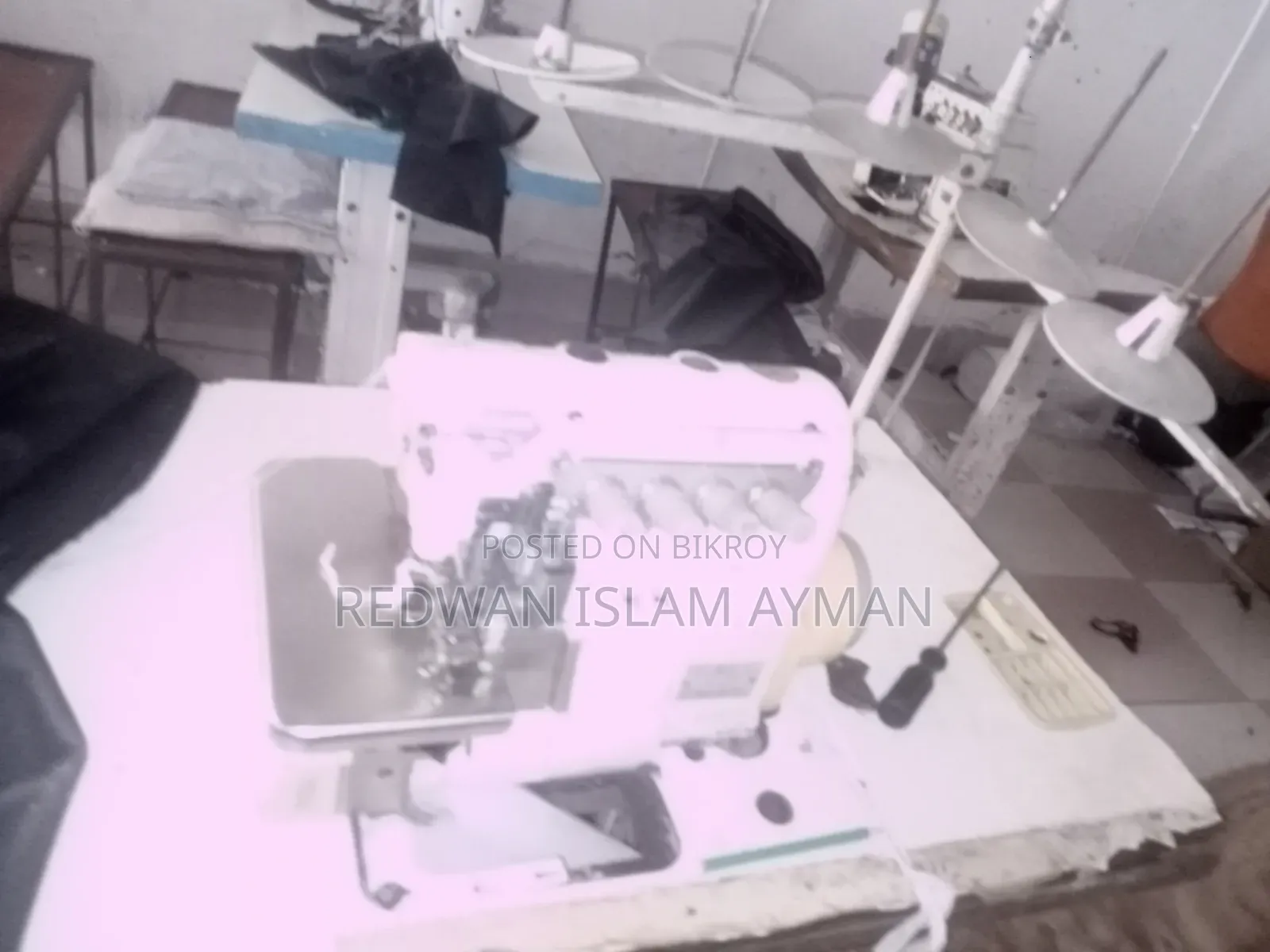 Sewing machine, Kancha, Fit-up, and Overlock machine factory setup for sale!