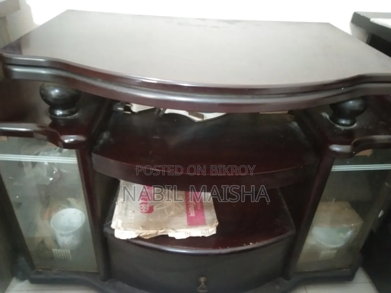 A TV stand will be sold