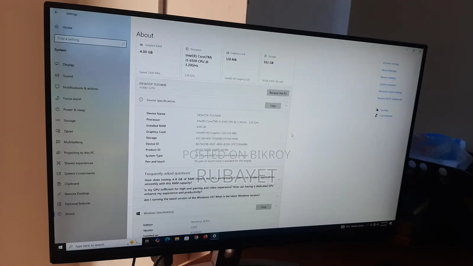 Office furniture, computers, and printers for sale due to office closure