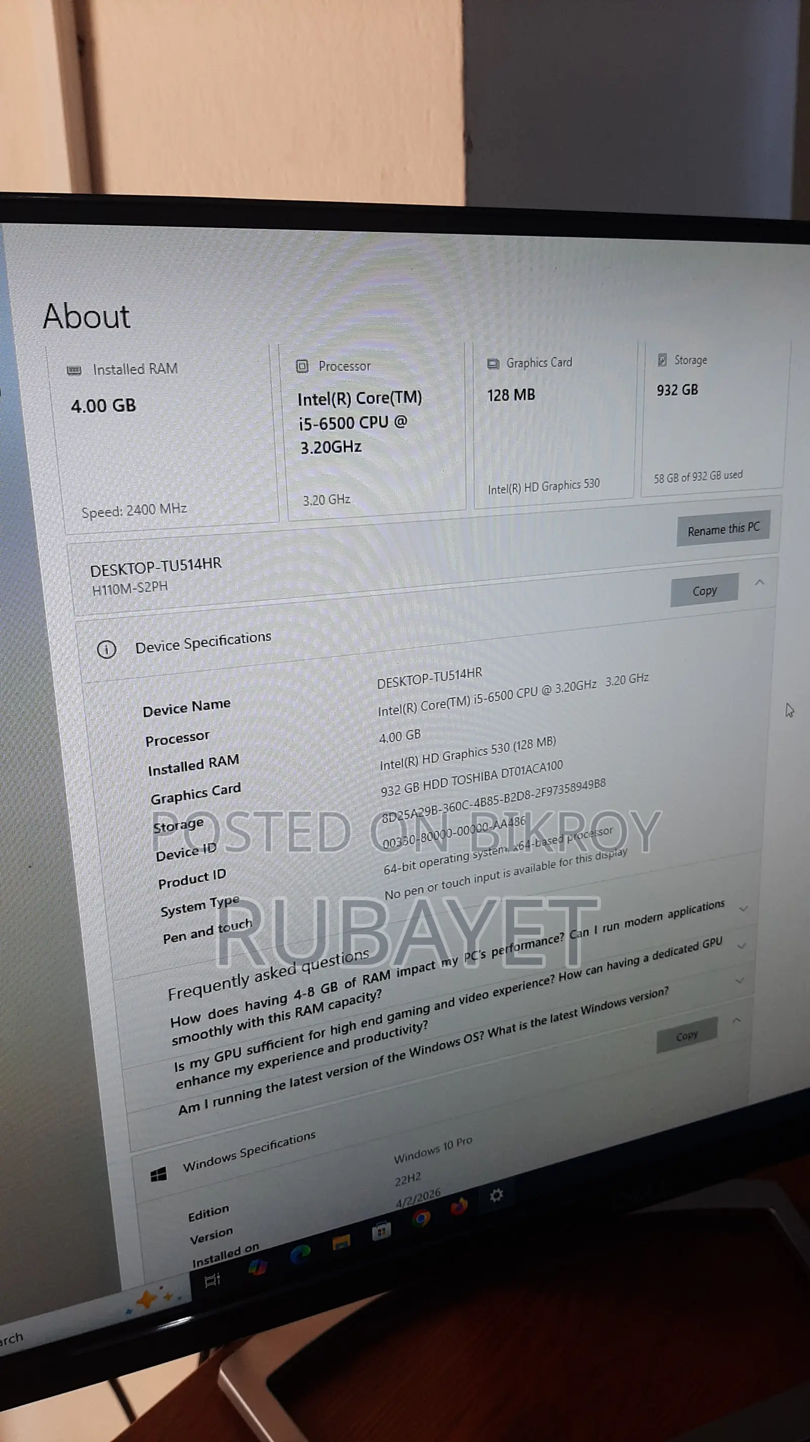 Office furniture, computers, and printers for sale due to office closure