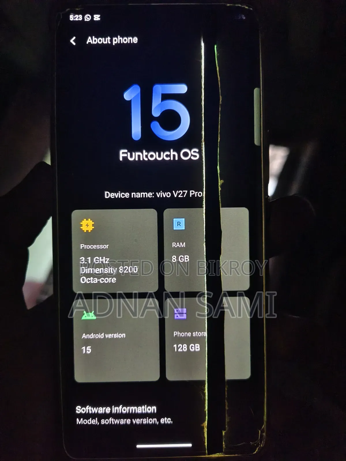 Vivo V27 Pro 128 GB Blue