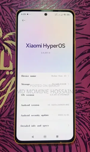 Xiaomi Redmi Note 13 256 GB Rose Gold