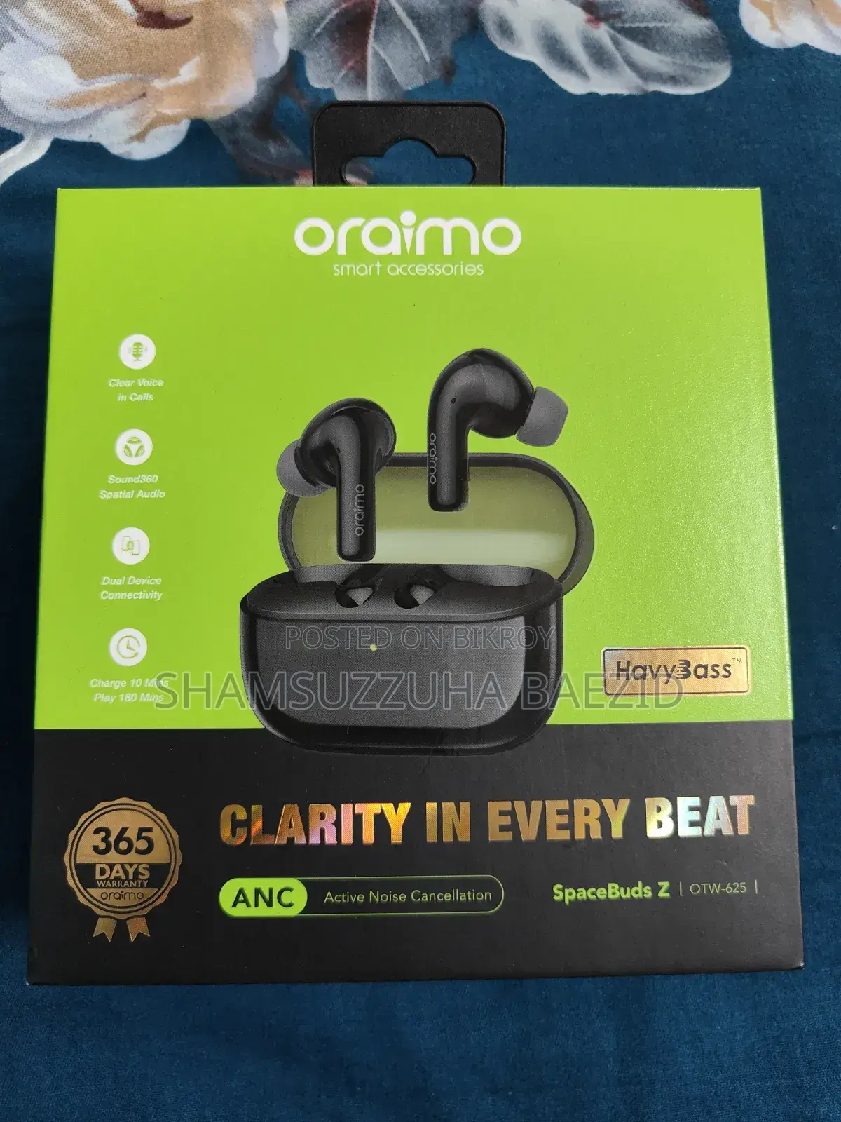 Oraimo Spacebuds Z Otw-625 Anc Tws Earbuds
