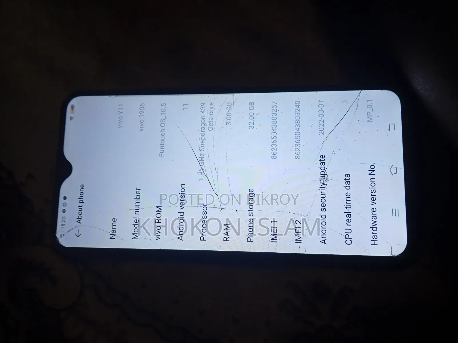 Vivo Y11 32 GB Blue