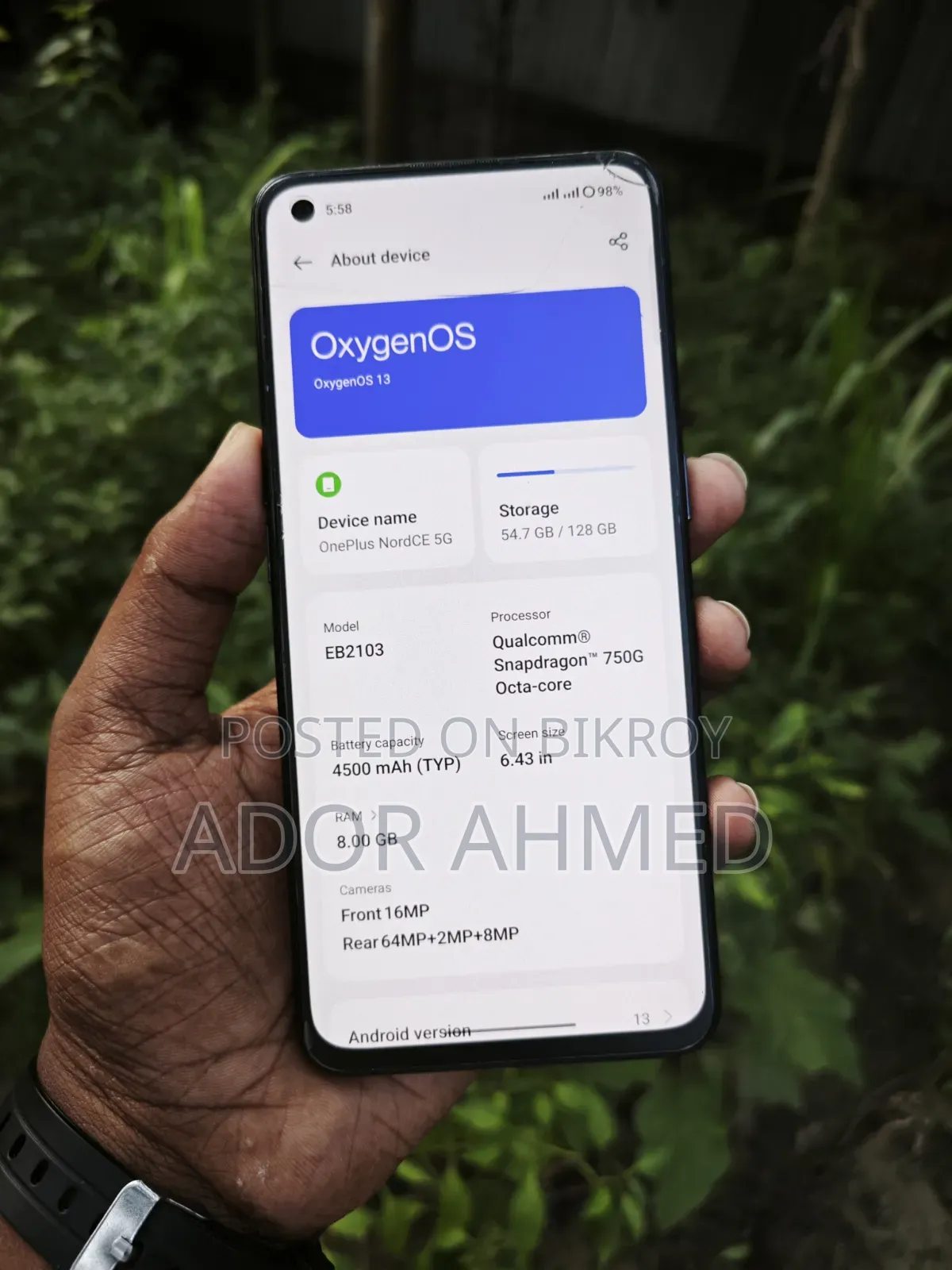 OnePlus Nord CE 5G 128 GB Black
