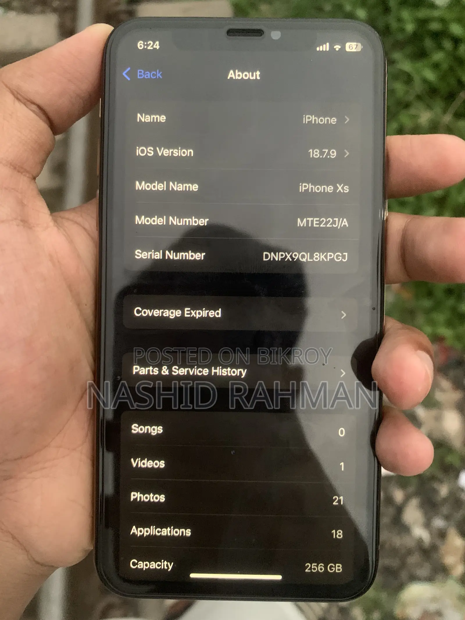 Apple iPhone XS 256 GB Rose Gold