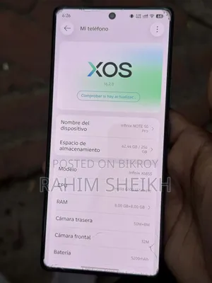 ইনফিনিক্স নোট ৫০ প্রো ২৫৬ জিবি ব্ল্যাক