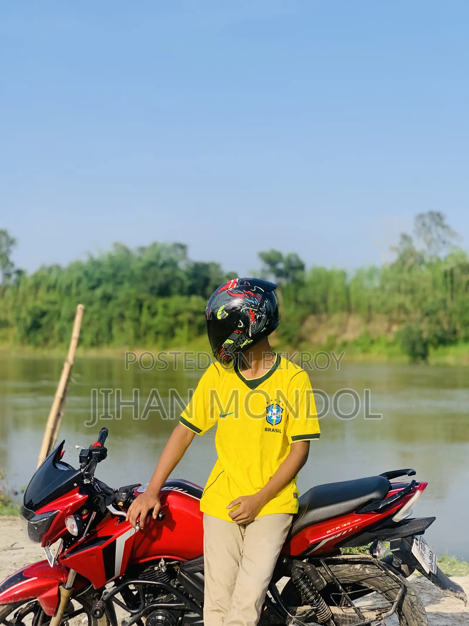 TVS Apache RTR 160 2V 2022 লাল