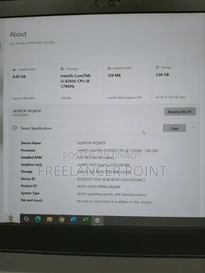 Laptop Lenovo ThinkPad T480s 8GB Intel Core I5 SSD 256GB