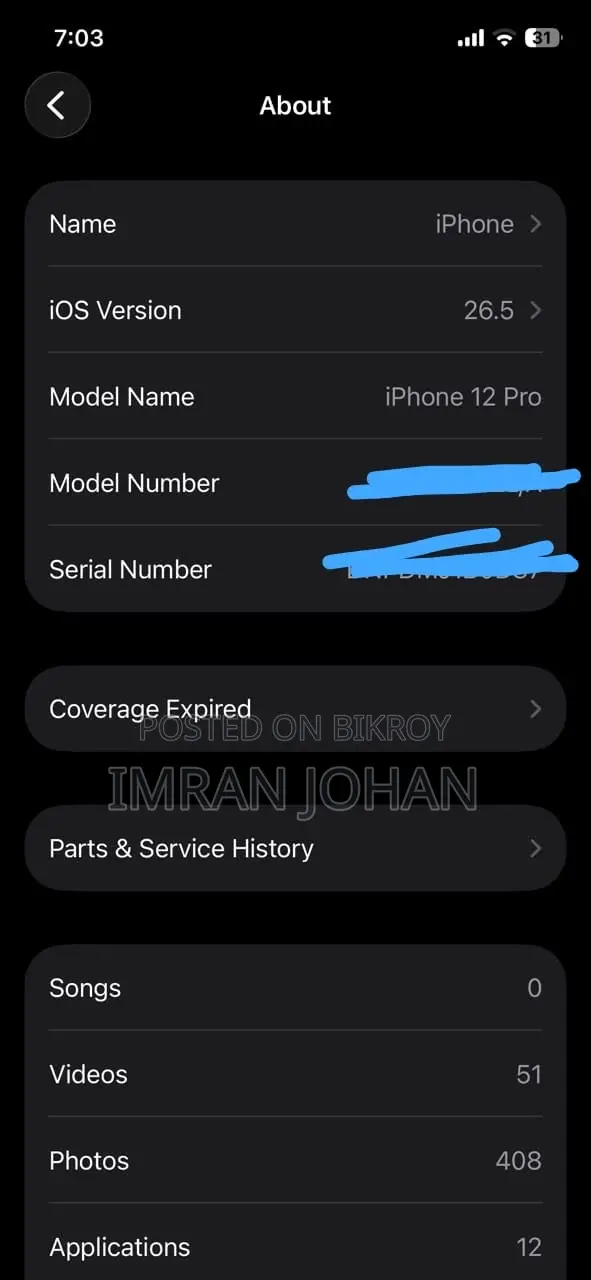 Apple iPhone 12 Pro 256 GB Blue