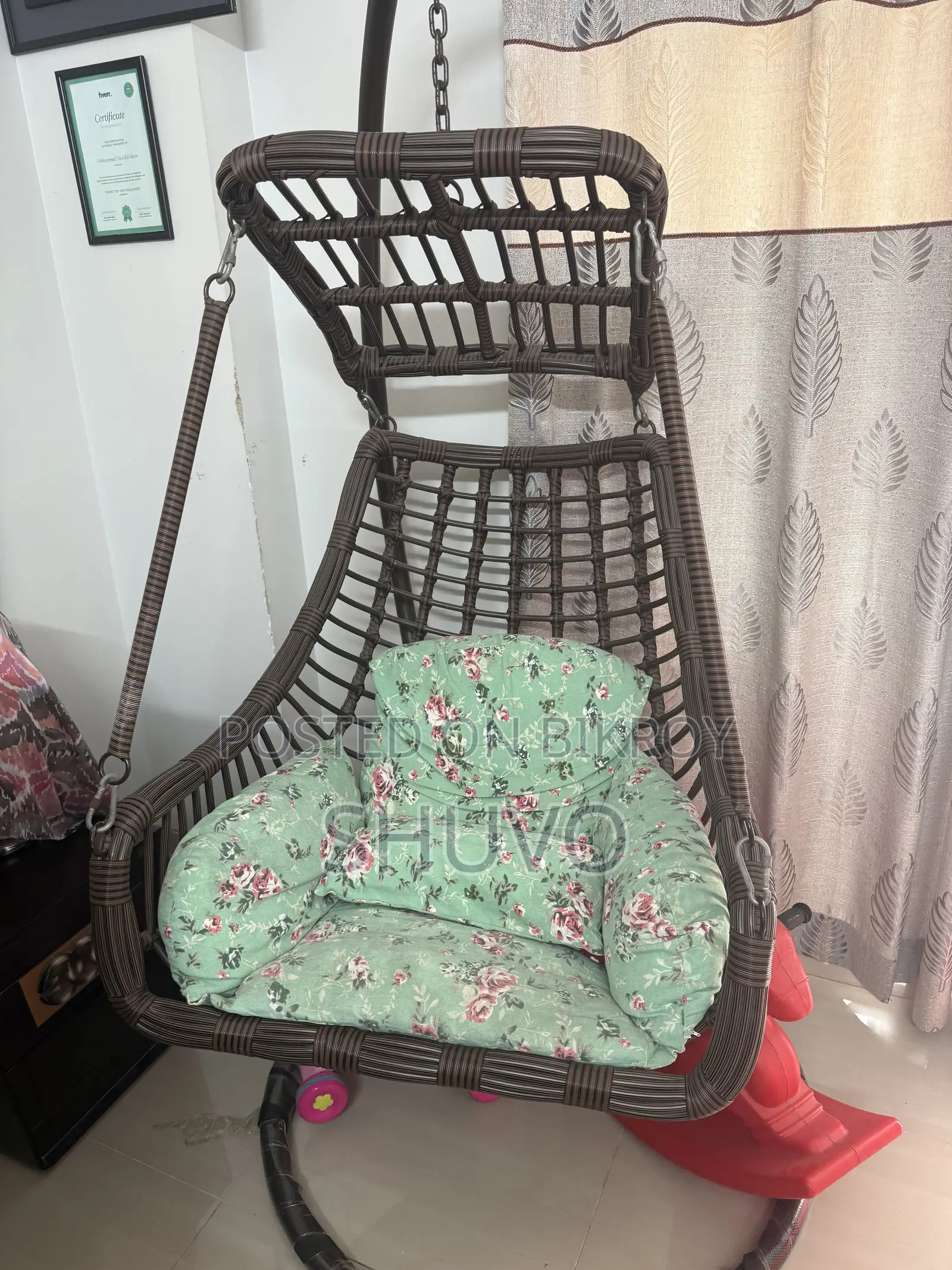 Hanging Swing Chair (with cushion) – Very comfortable and strong