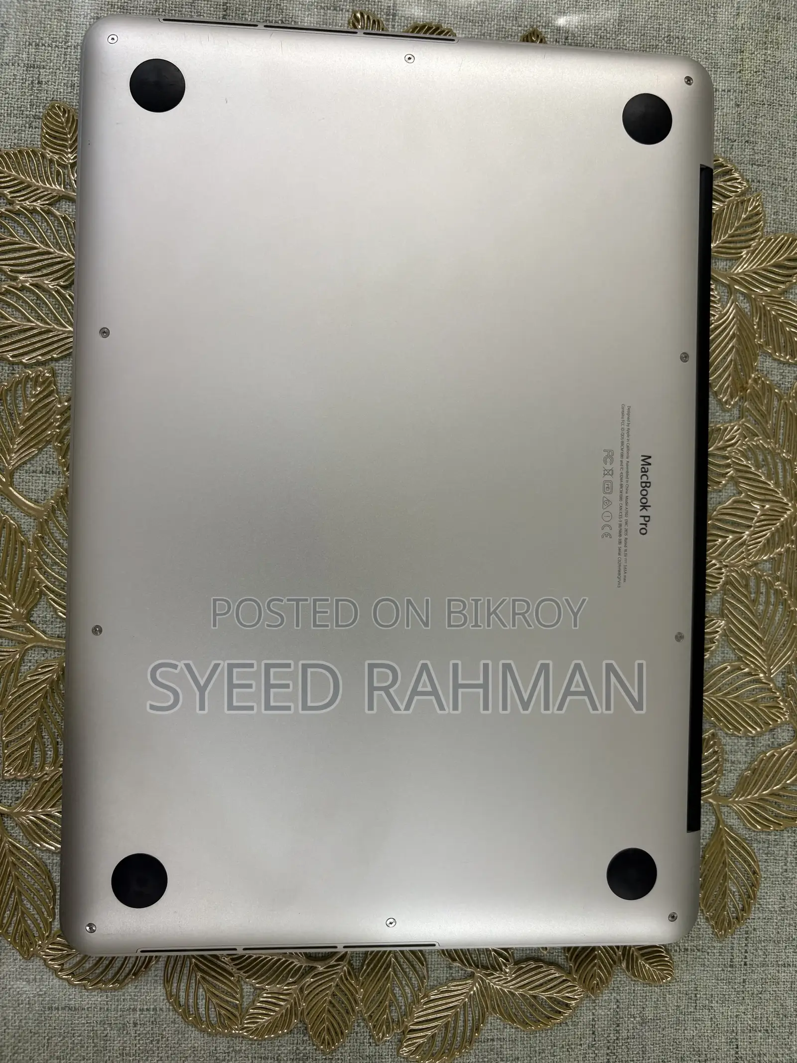 Laptop Apple MacBook Pro 2015 8GB Intel Core I5 SSD 256GB