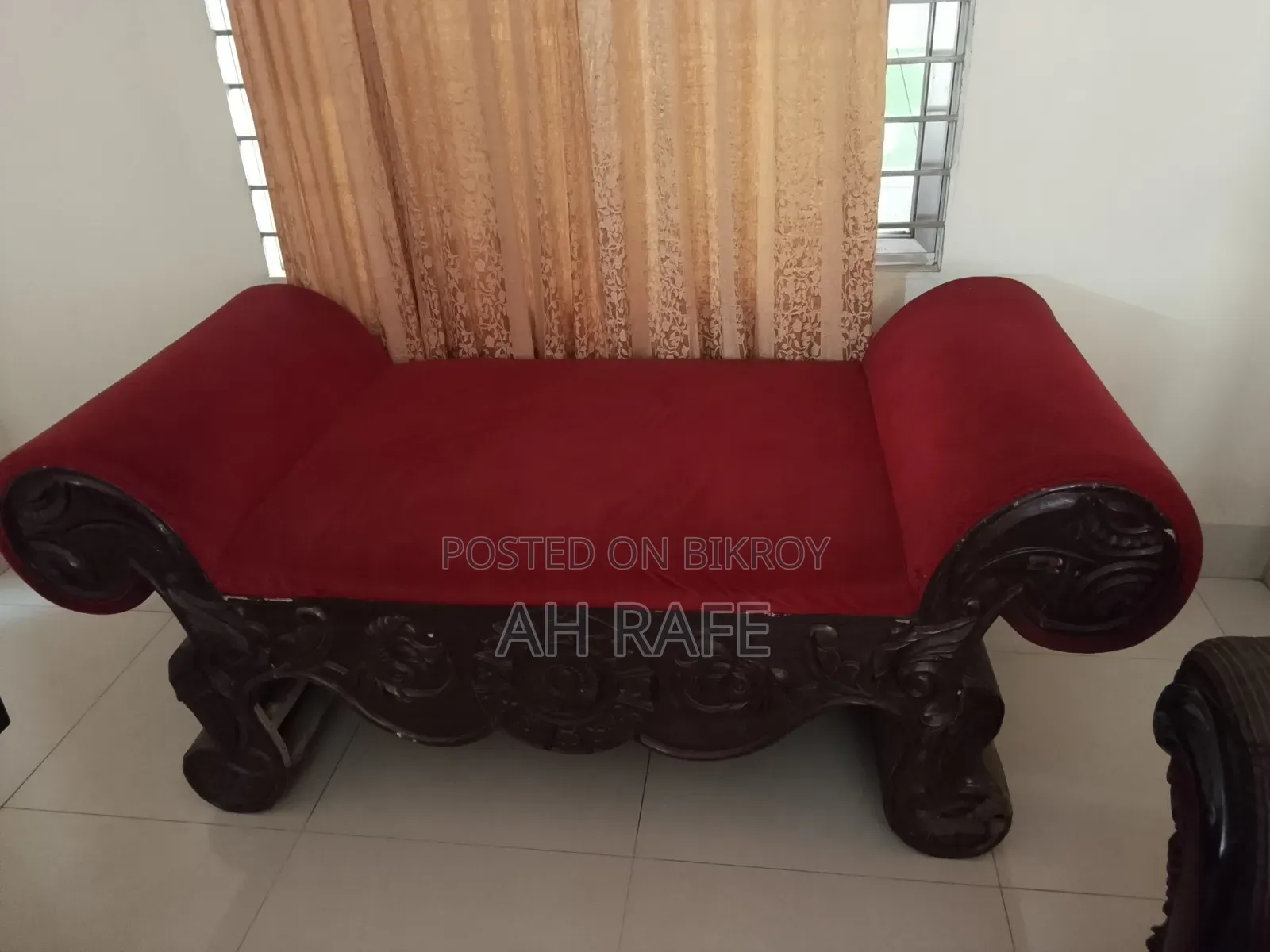 Old wooden sofa for sale. Total 2 pieces for 6,500 Taka