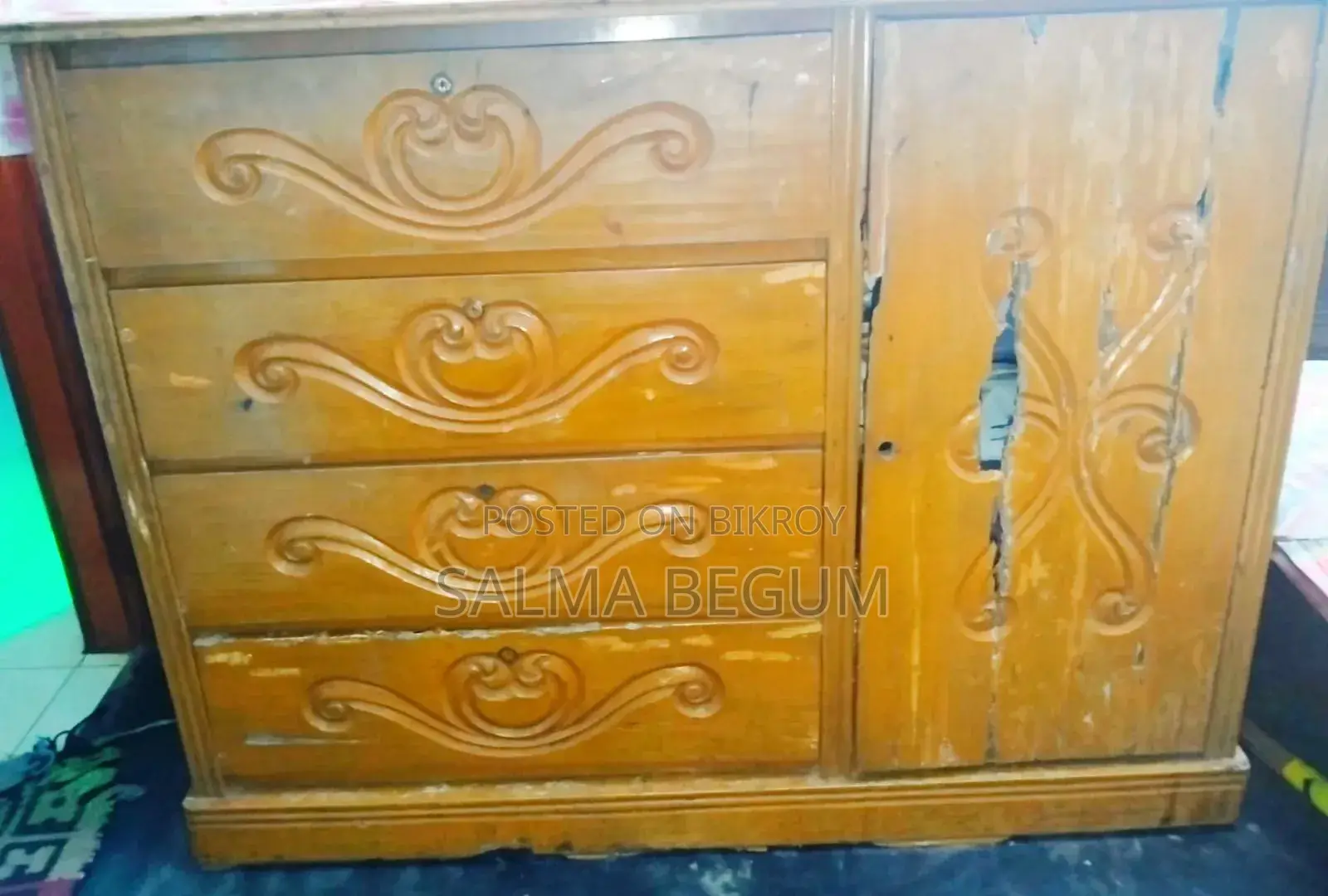 Old Wooden Wardrobe