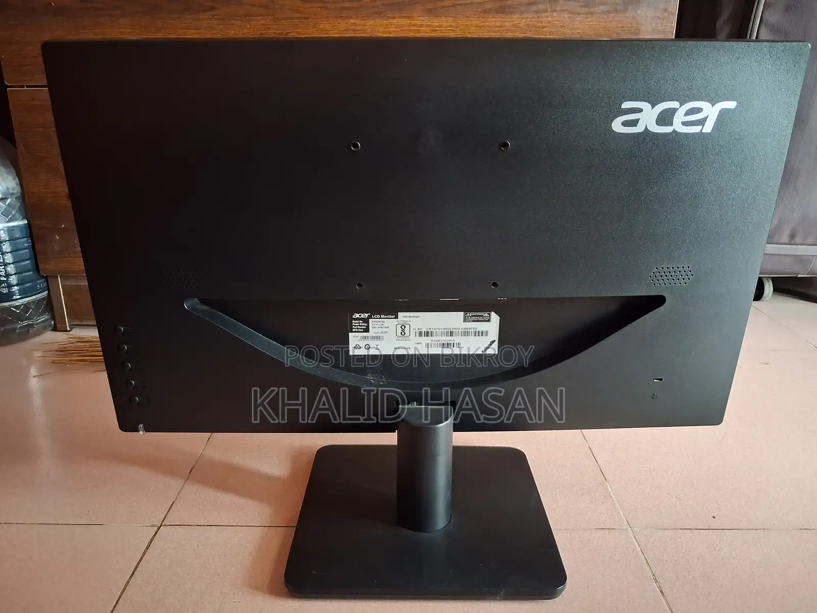 Acer EV226HQL 21.5 Inch FHD Black Monitor (Fixed Price)