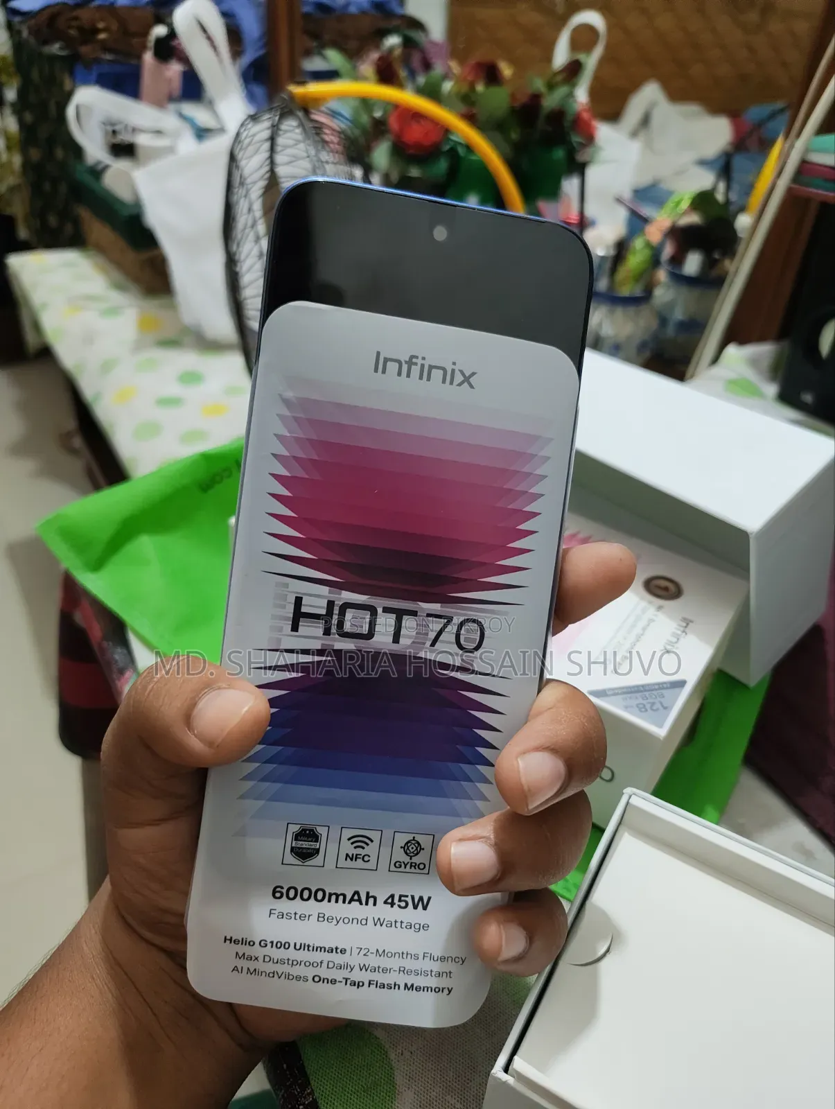 নিউ ইনফিনিক্স হট ৭০ ১২৮ জিবি ব্লু
