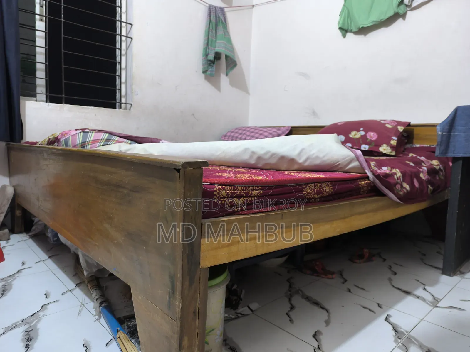 King Size Rain Tree Wood Bed