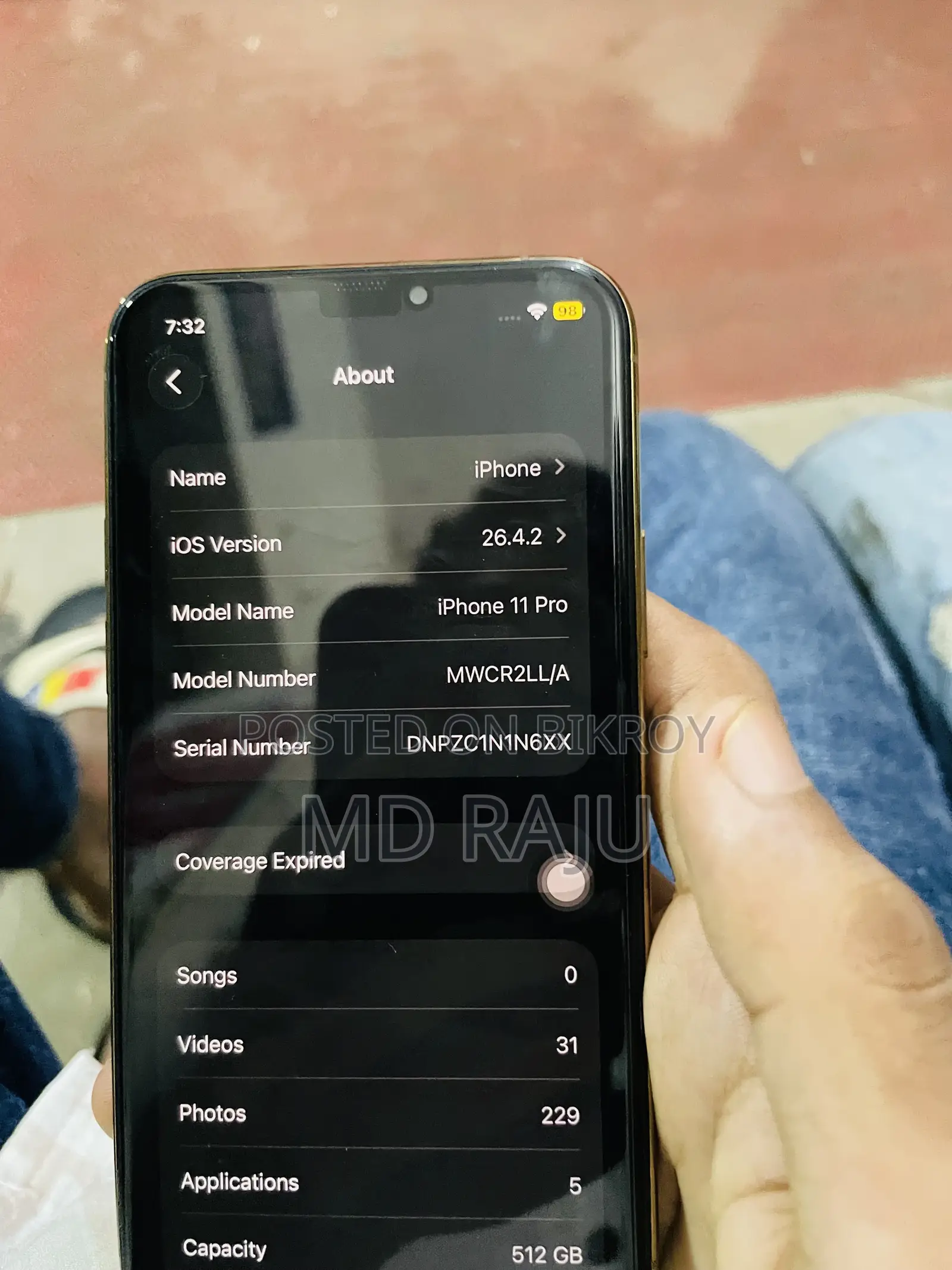 Apple iPhone 11 Pro 512 GB Gold