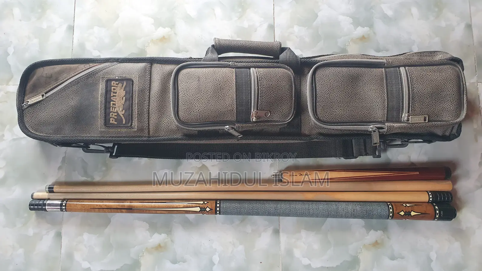 Fury Billiard Cue, Gino Ferrari Jump Cue and Predator Case