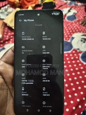 Tecno Spark 20 256 GB Blue