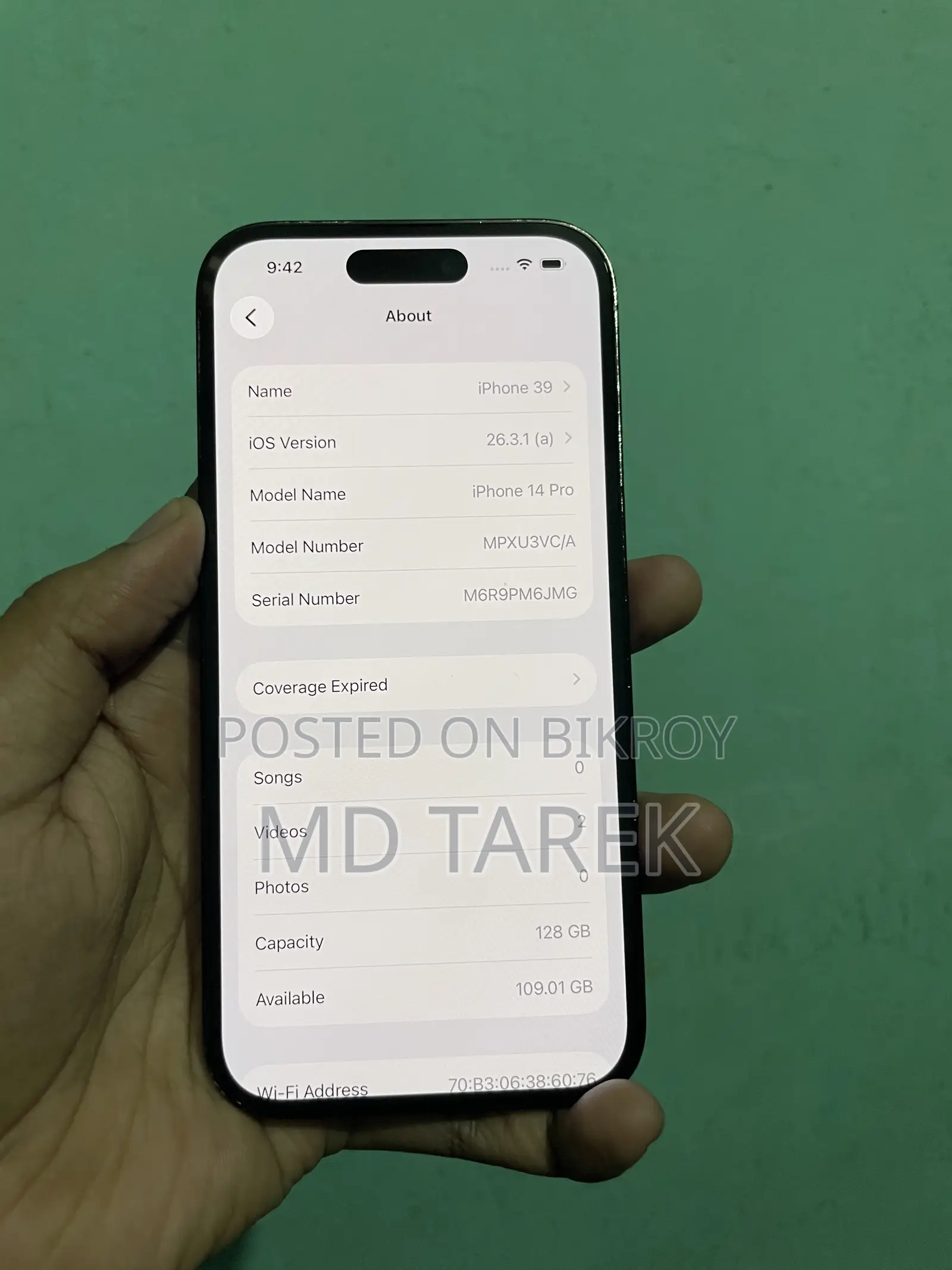 Apple iPhone 14 Pro 128 GB Black