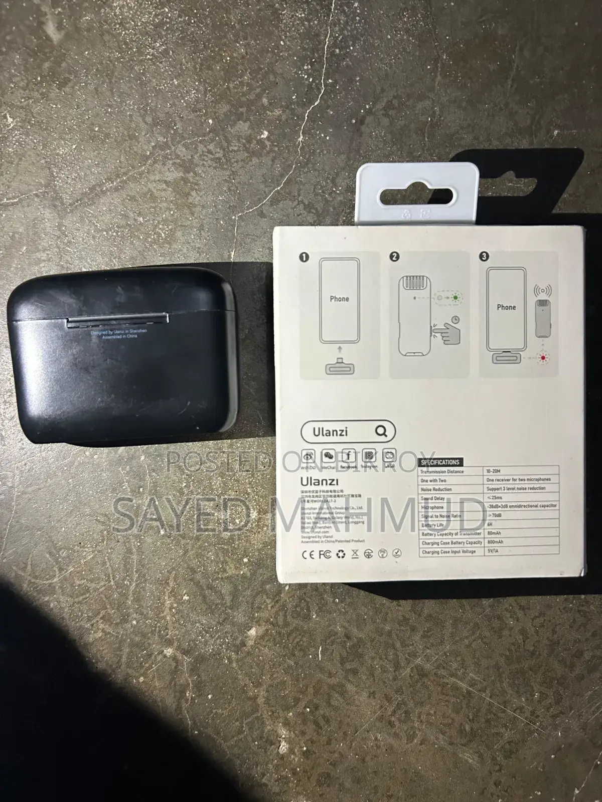 Ulanzi J12 Wireless Microphone (Type-C) for Sale - Like New!
