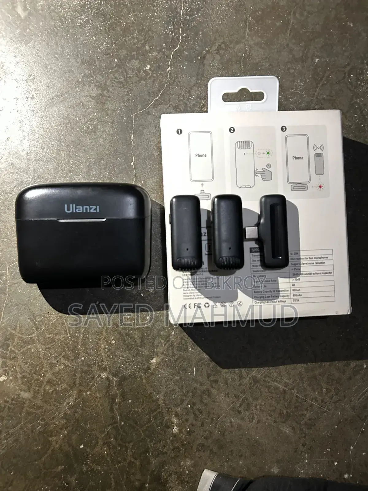 Ulanzi J12 Wireless Microphone (Type-C) for Sale - Like New!