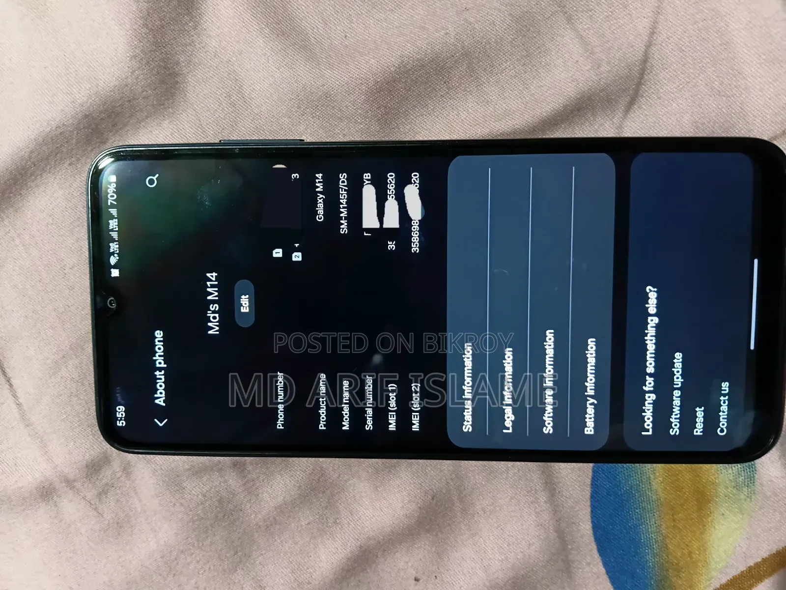 Samsung Galaxy M14 4G 128 GB Black