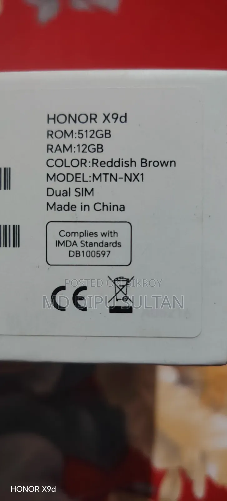 Honor X9d 512 GB Red