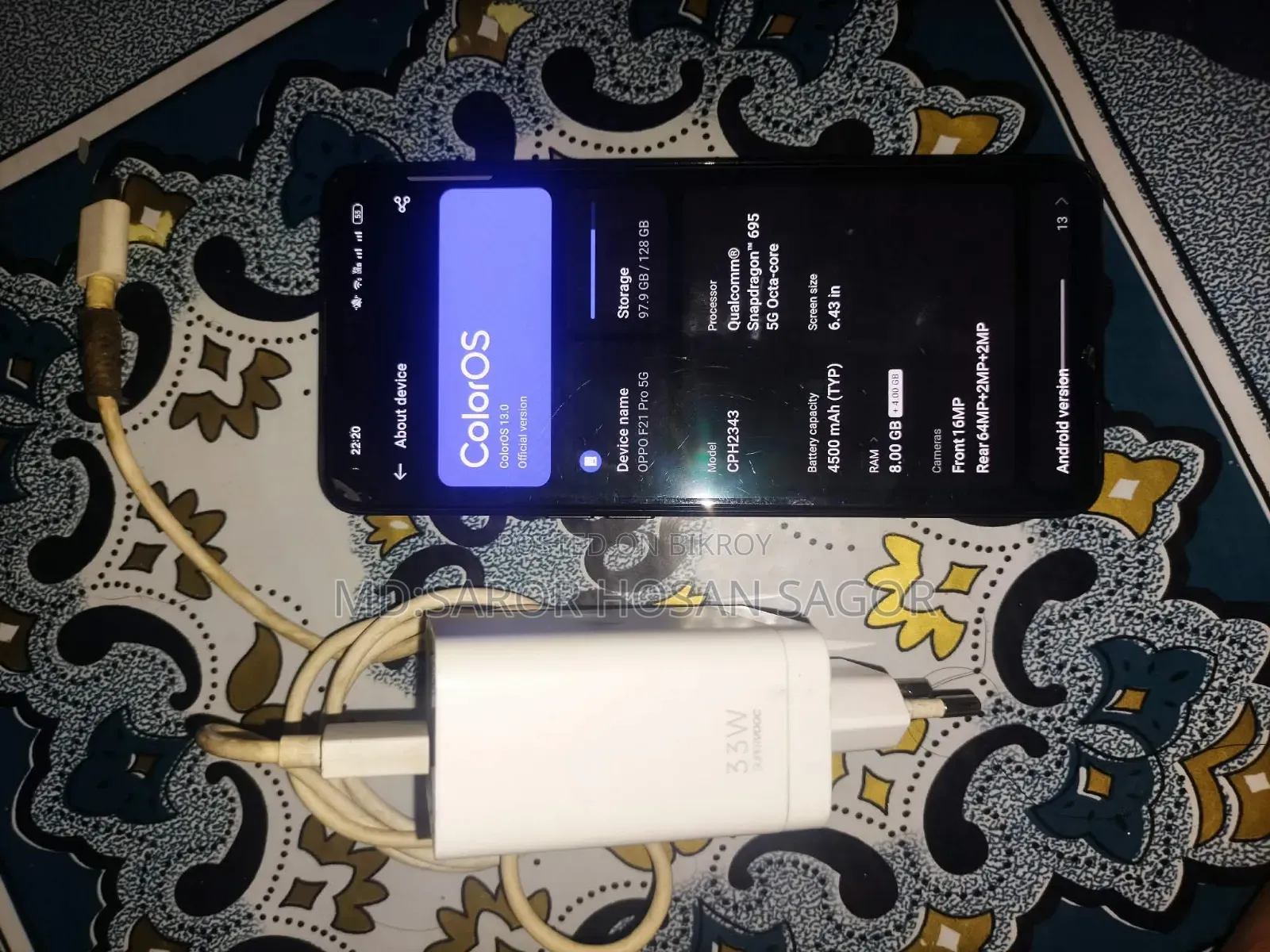 Oppo F21 Pro 5G 128 GB Black
