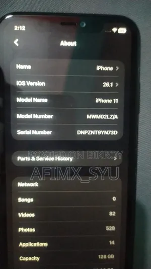 অ্যাপল আইফোন ১১ ১২৮ জিবি ব্ল্যাক