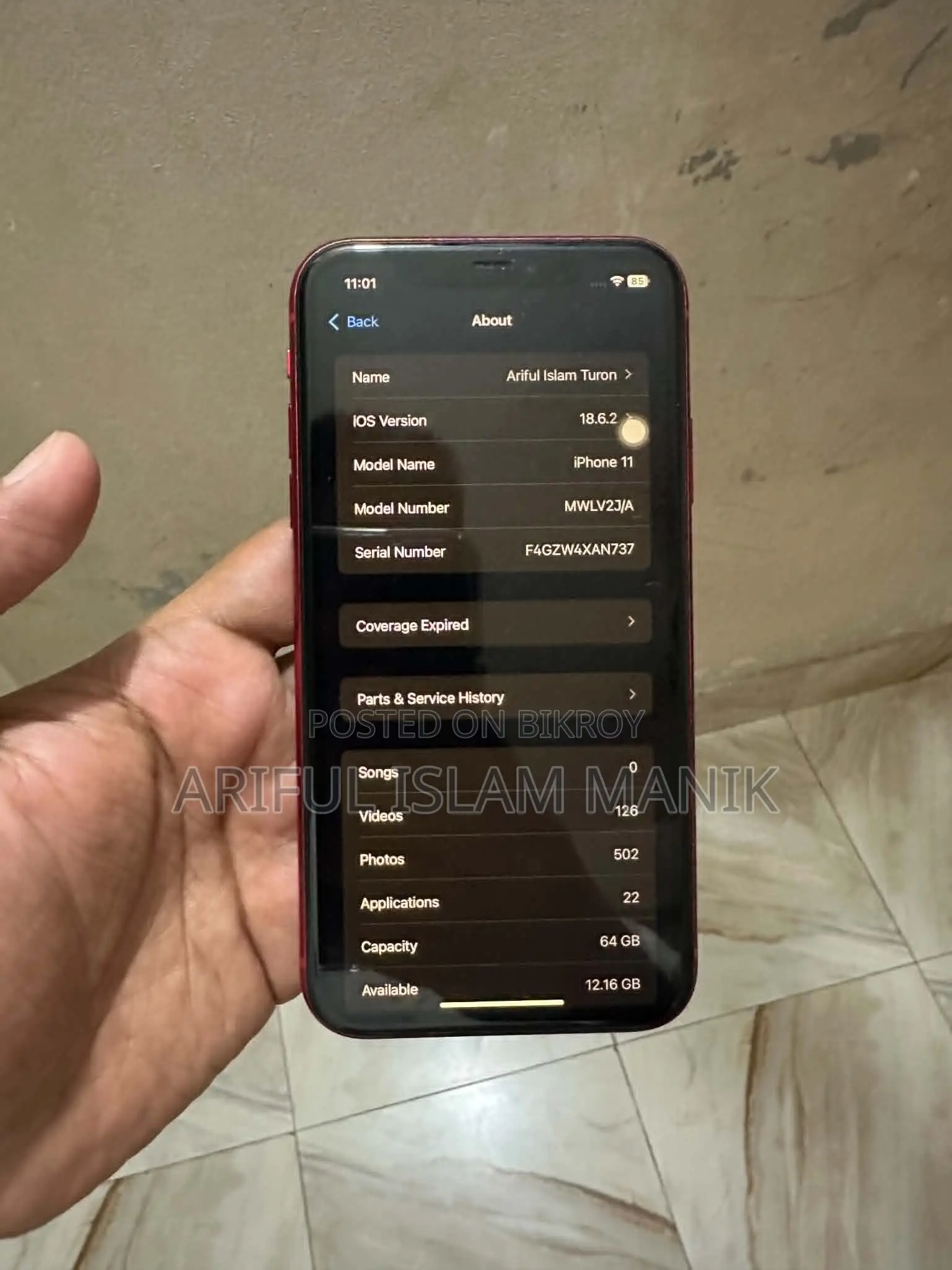Apple iPhone 11 64 GB Red