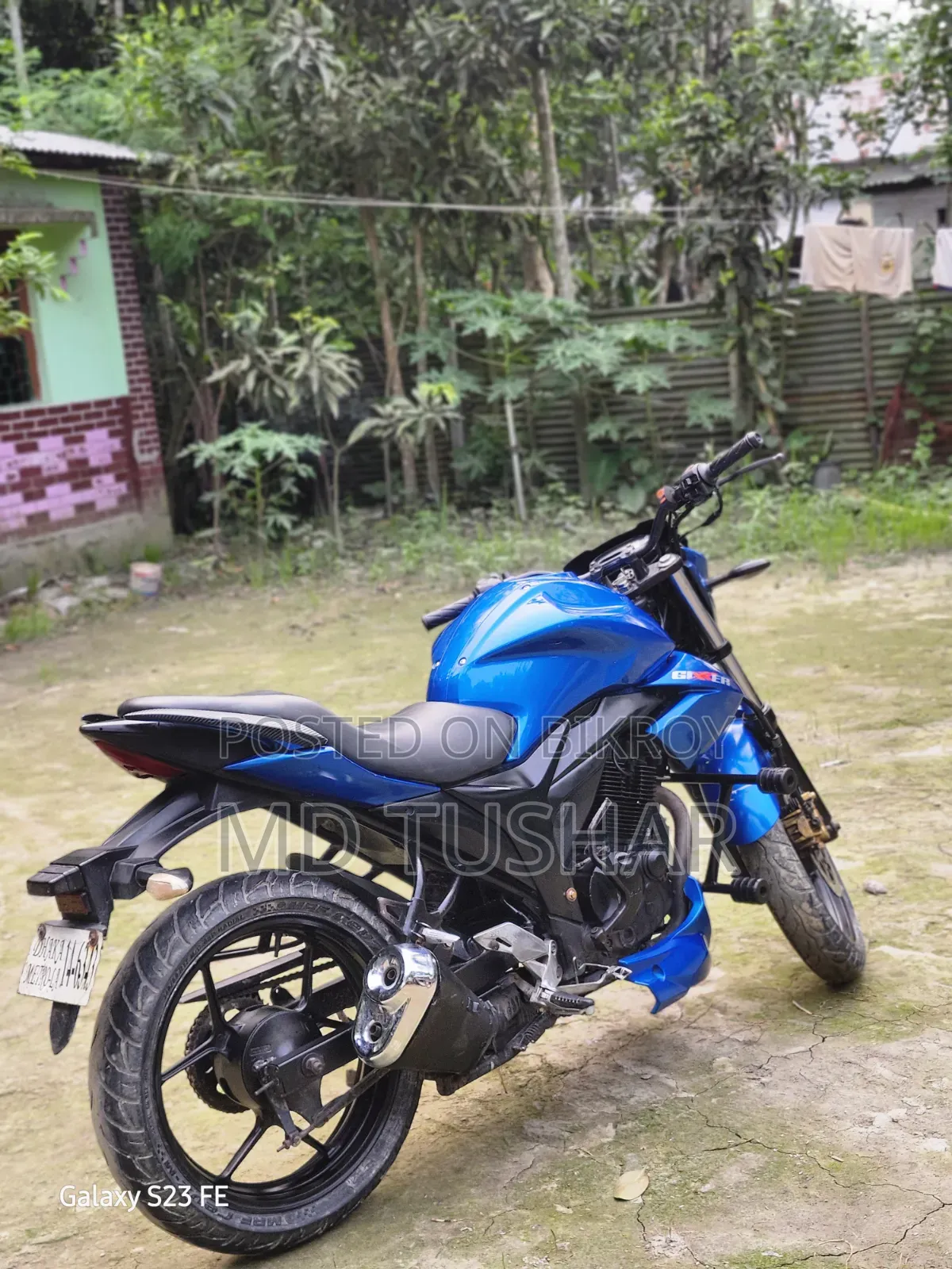 Suzuki Gixxer Monotone 2016 Blue