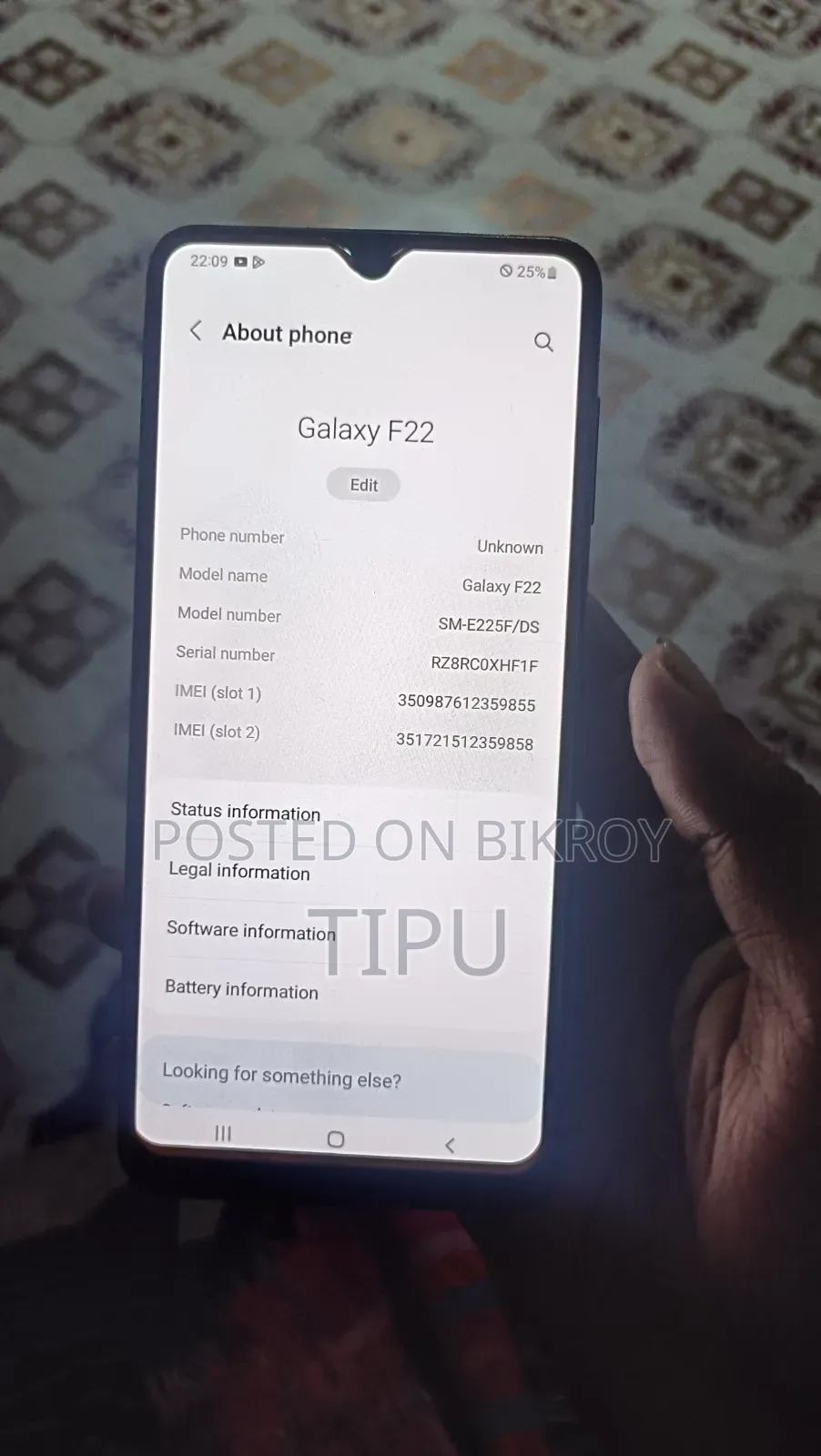 Samsung Galaxy A22 64 GB Black