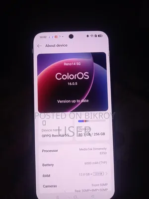 Oppo Reno14 256 GB Blue