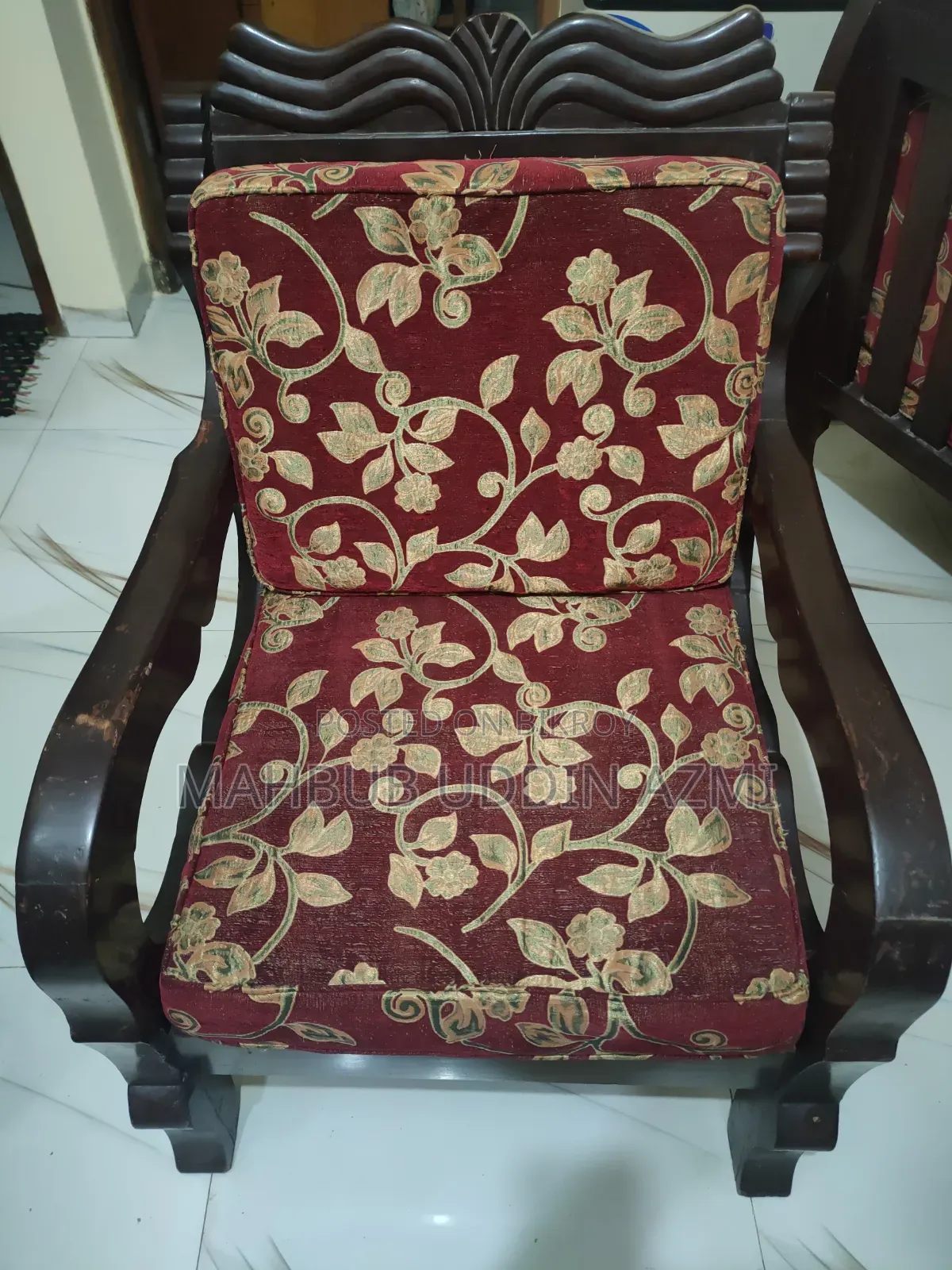 Teak Wood Sofa With Foam And Cover
