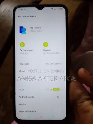 Oppo A17K 64 GB Blue