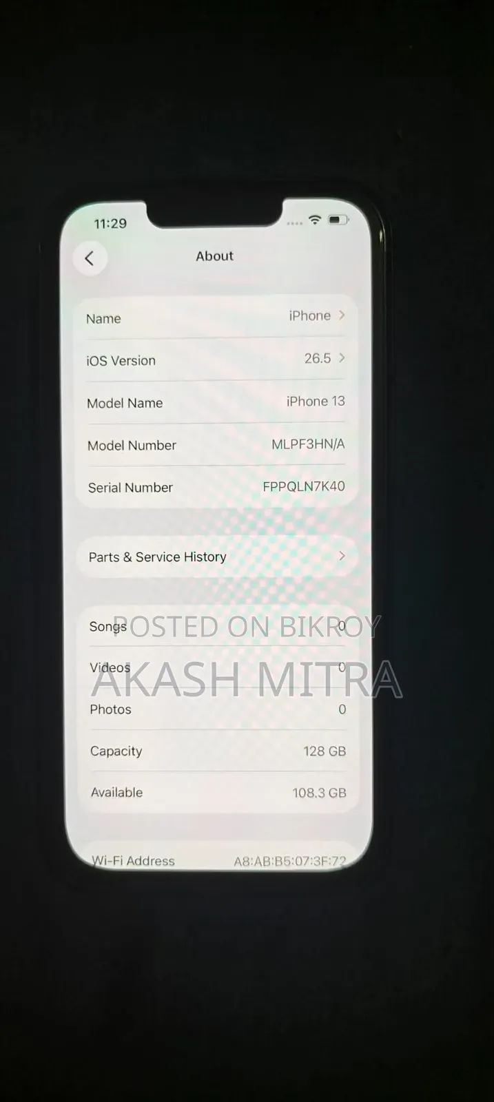 New Apple iPhone 13 128 GB Black